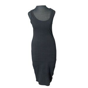 Zenana Premium Black Tank Dress L 95% Cotton 5% Spandex